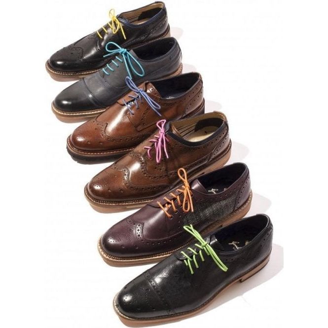 Thin, Round, Waxed Laces in Colours 75cm x 1 pair